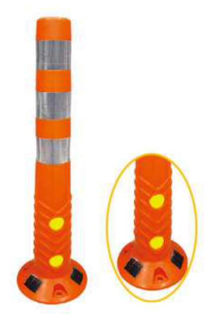 Solar LED warning posts